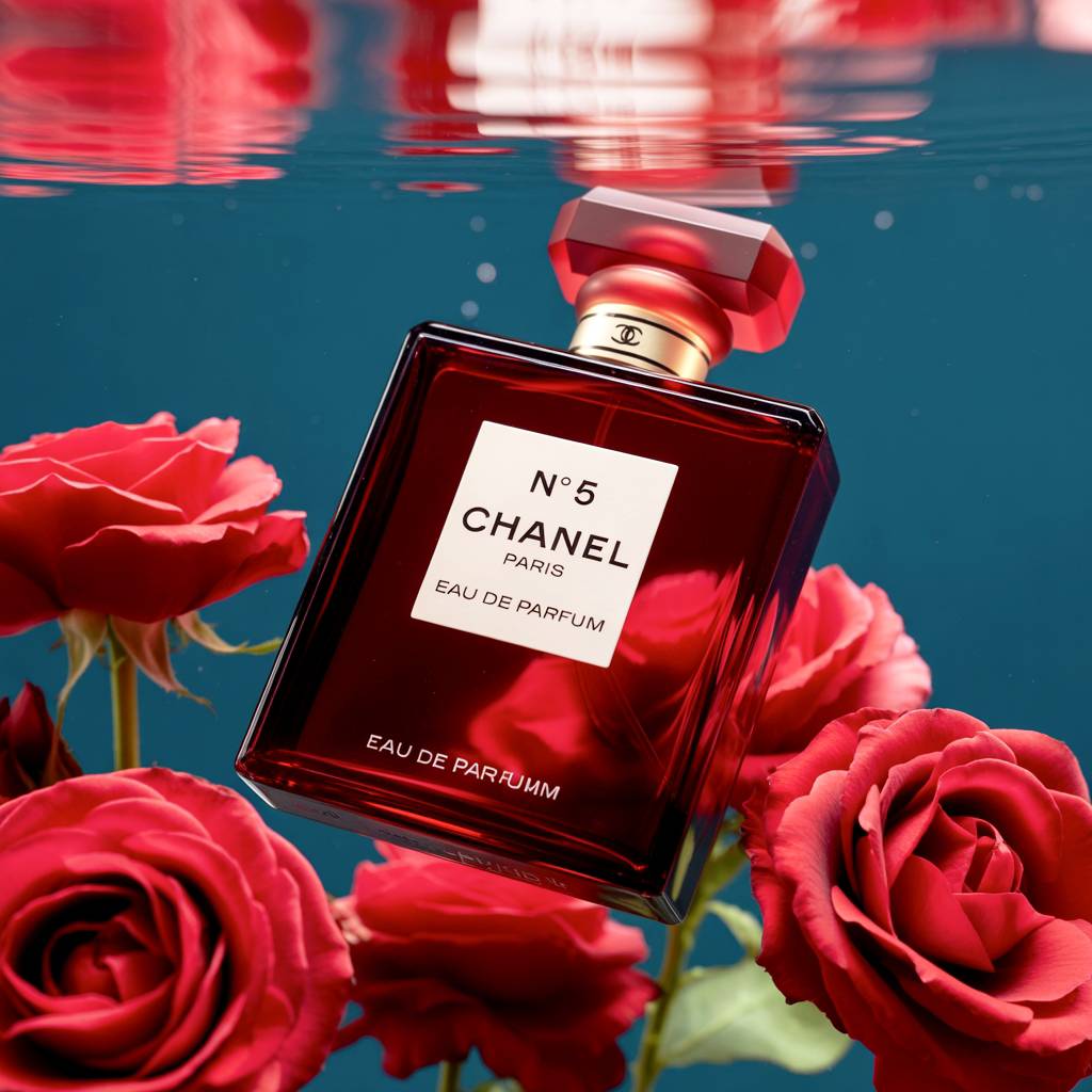 Chanel Nº 5 underwater París.