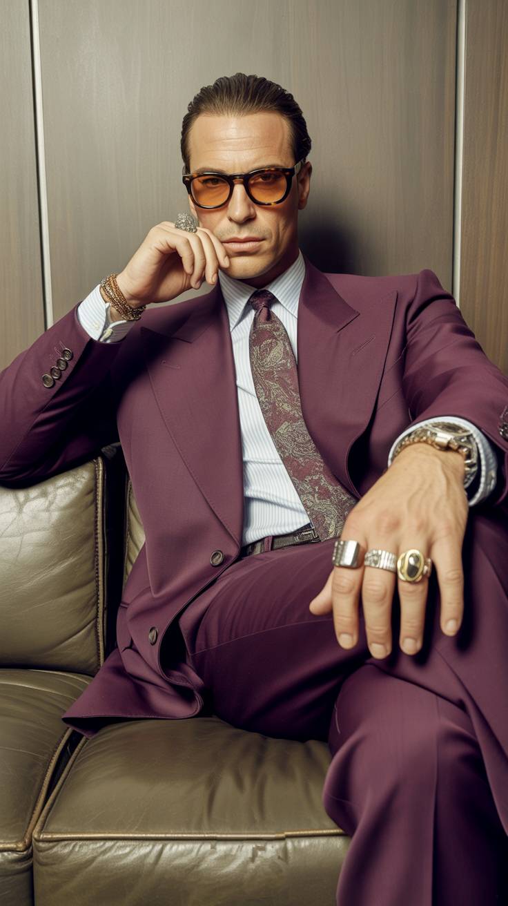 Agressive model man.