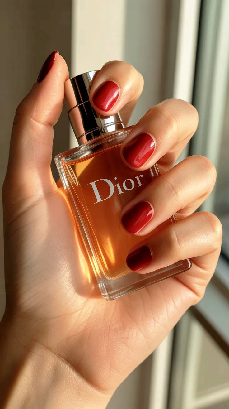 Dior parfum in a woman´s hand.