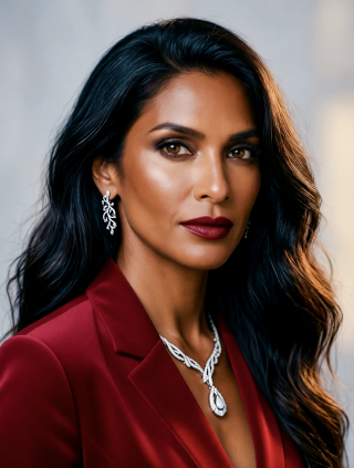 Elegant arabian woman model.