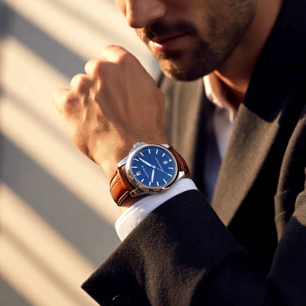 Male model with watch.