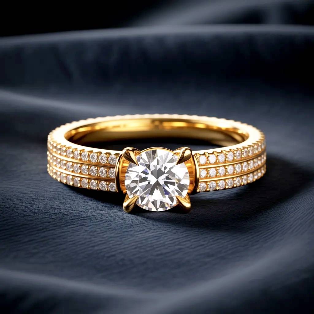 Elegant diamond ring.
