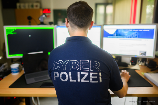 Equipo policial de la UE en la lucha contra el ciberdelito.