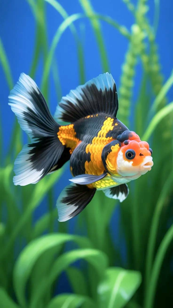 Carpa china de colores vistosos en acuario.