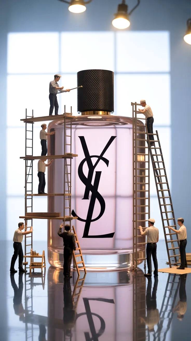 Diseño de estudio perfume Yves Saint Laurent.