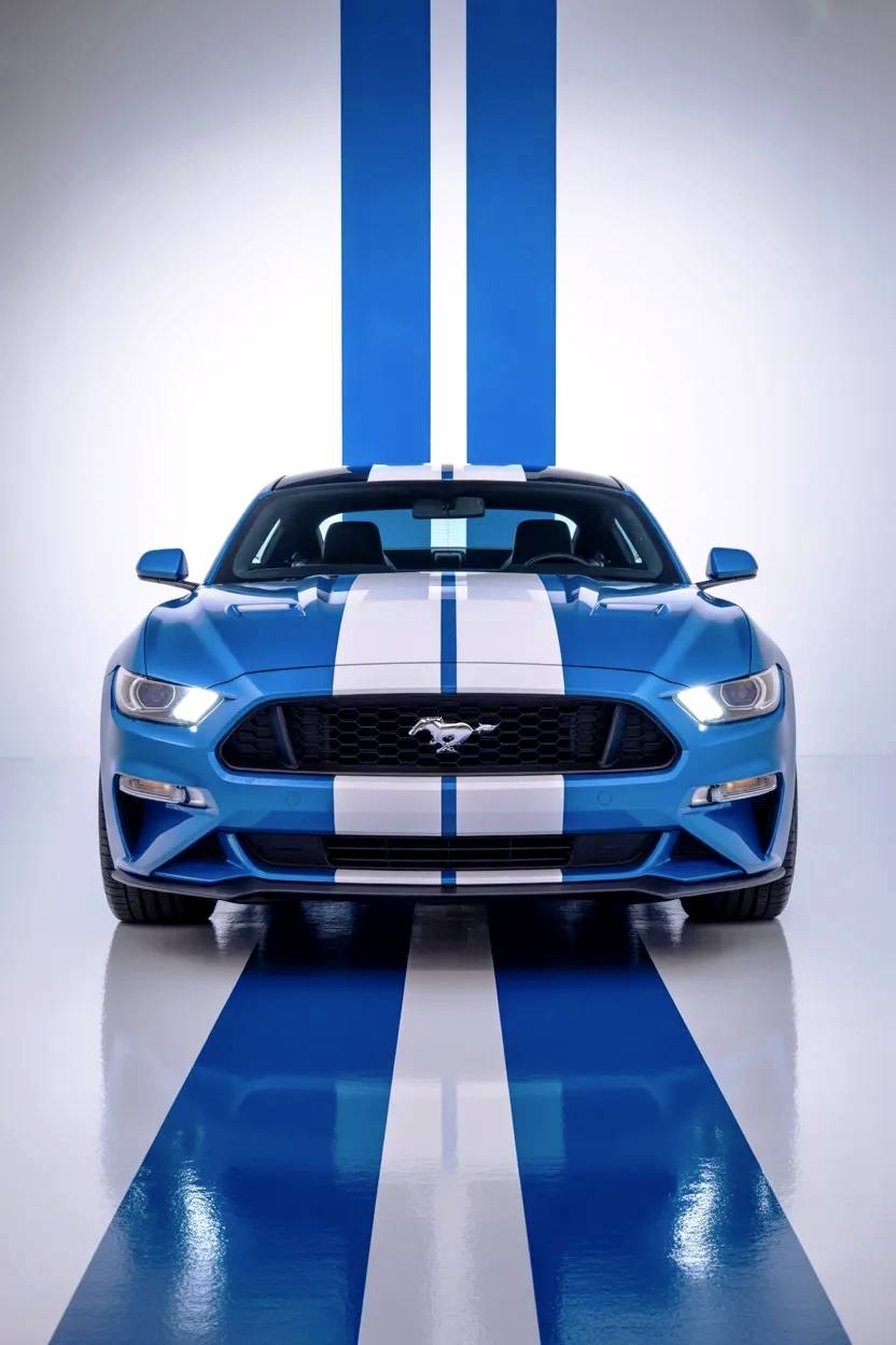 Ford Mustang bicolor.