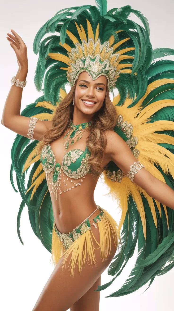 Bella bailarina brasileña.
