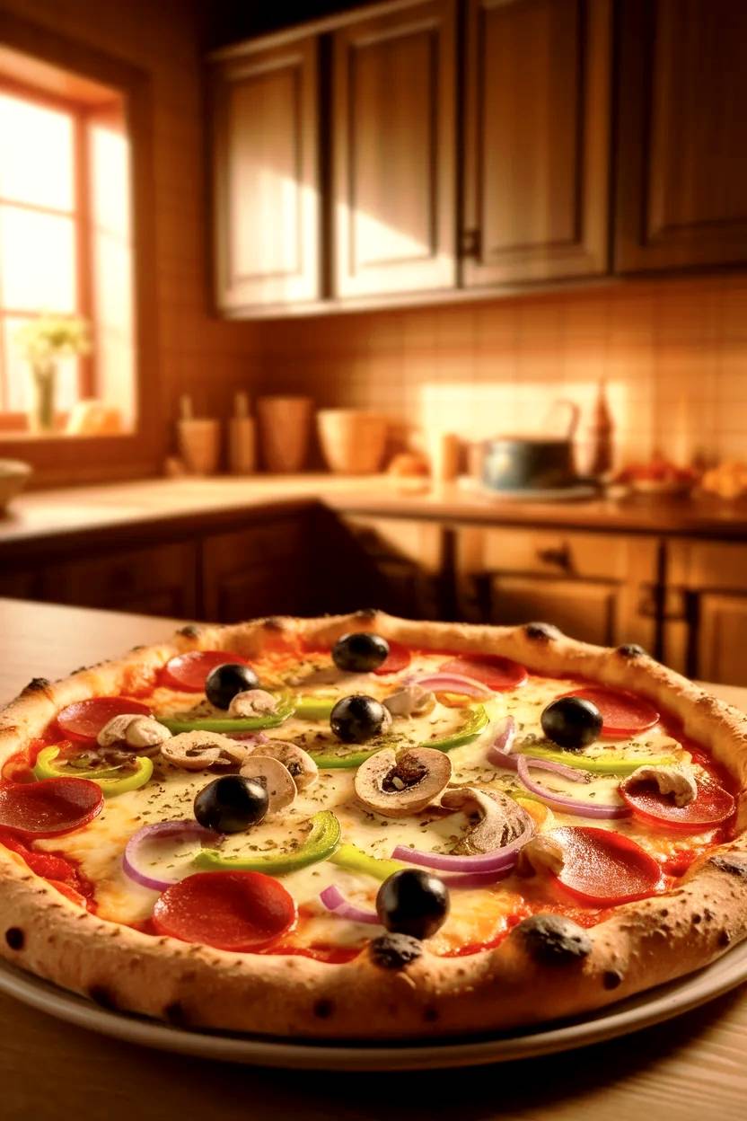 Pizza casera.