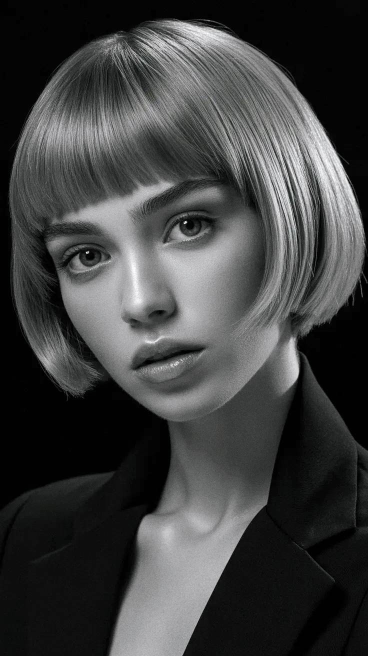 Retrato modelo rubia en blanco y negro.
