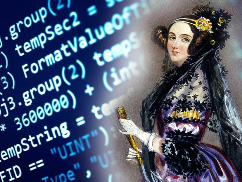 Ada Lovelace, considerada la madre de la informática por desarrollar el primer algoritmo de programación, hace dos siglos.