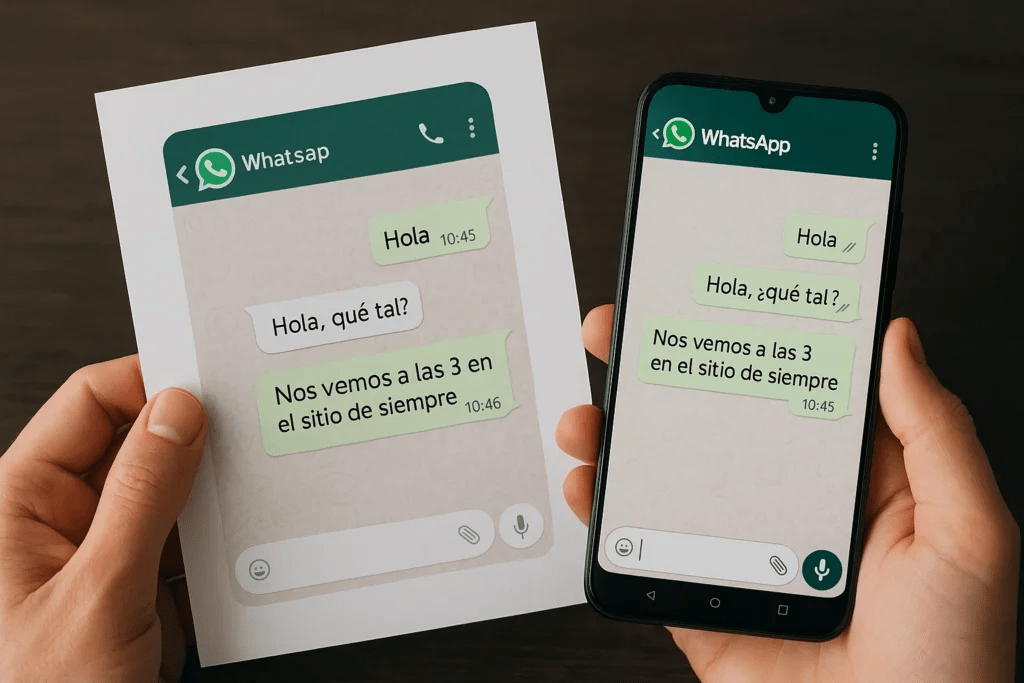 Peritaje digital de capturas de pantalla, ante su presentación como prueba.